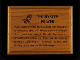 5x7 Third Step Prayer Wall Plaque