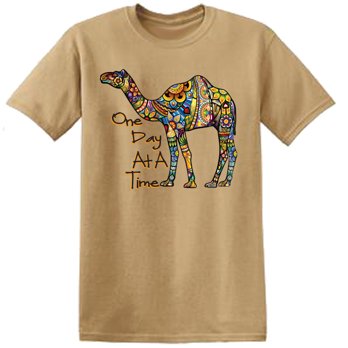 One Day At A Time Camel Tee (Khaki)