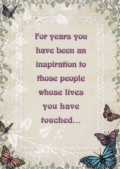 For Years Inspiration Card