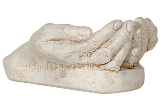 Gypsum Cement Figurine - God's Hands