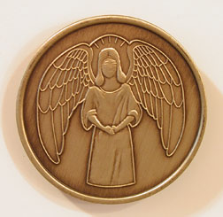Angel Bronze Medallion
