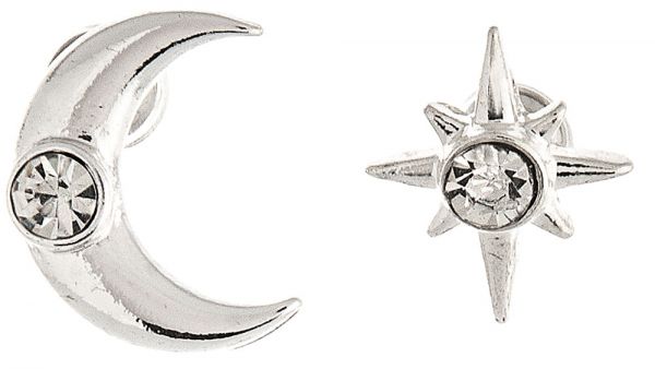 Silver Celestial Post Earring