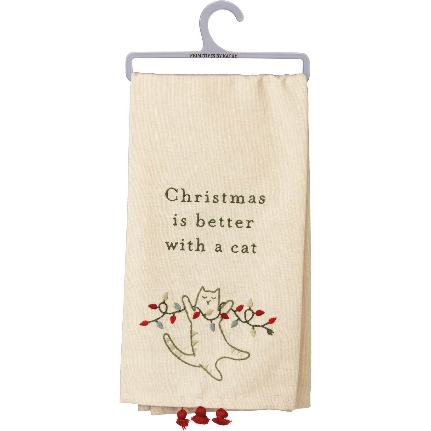 Christmas Is Better With A Cat Kitchen Towel