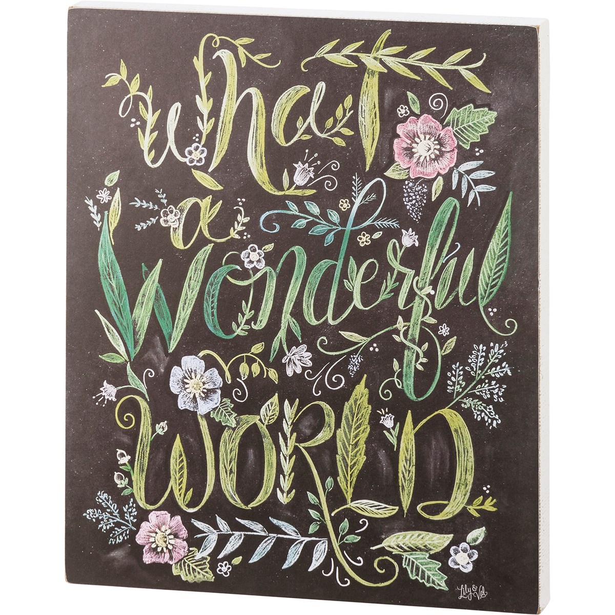 What A Wonderful World Chalk Sign