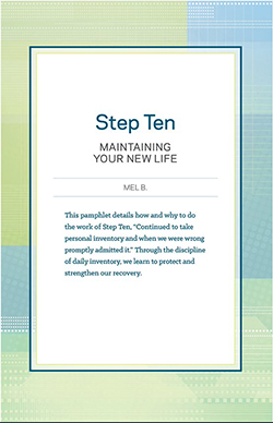 Step Guide Step 10 Maintaining My Life - Click Image to Close