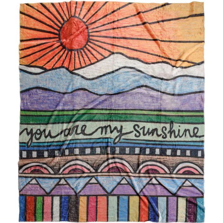 You are My Sunshine Plush Throw