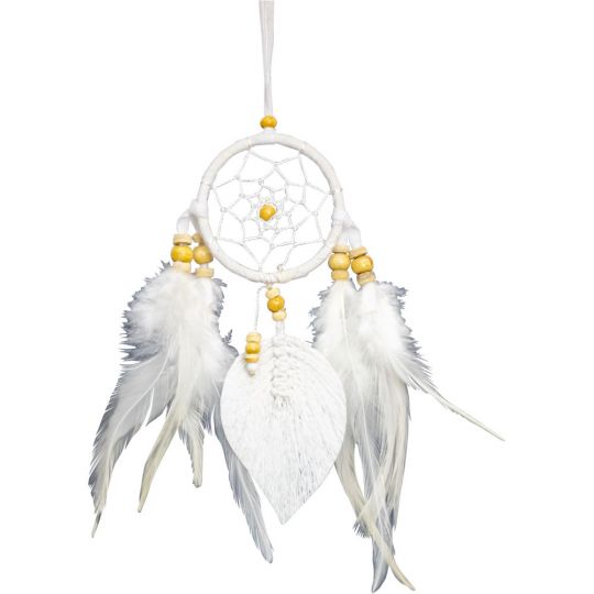 Mini White Feather Dreamcatcher