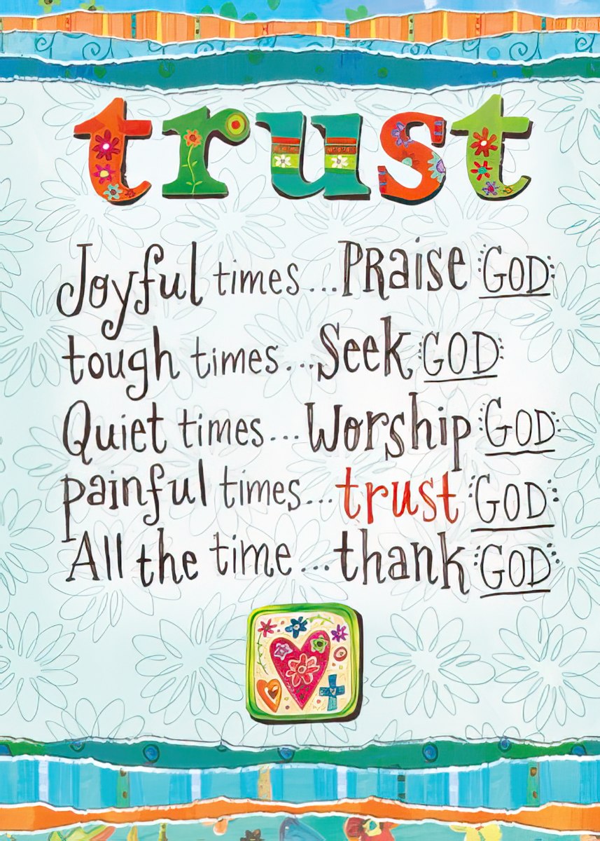 God's Trusting Guidance | Religious Magnet