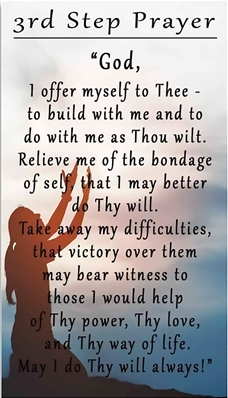 3rd Step Prayer Flat Magnet