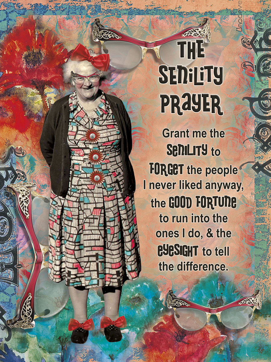 Senility Prayer Birthday Card