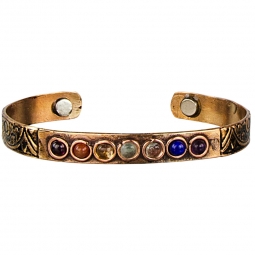 Chakra Copper Cuff Bracelet