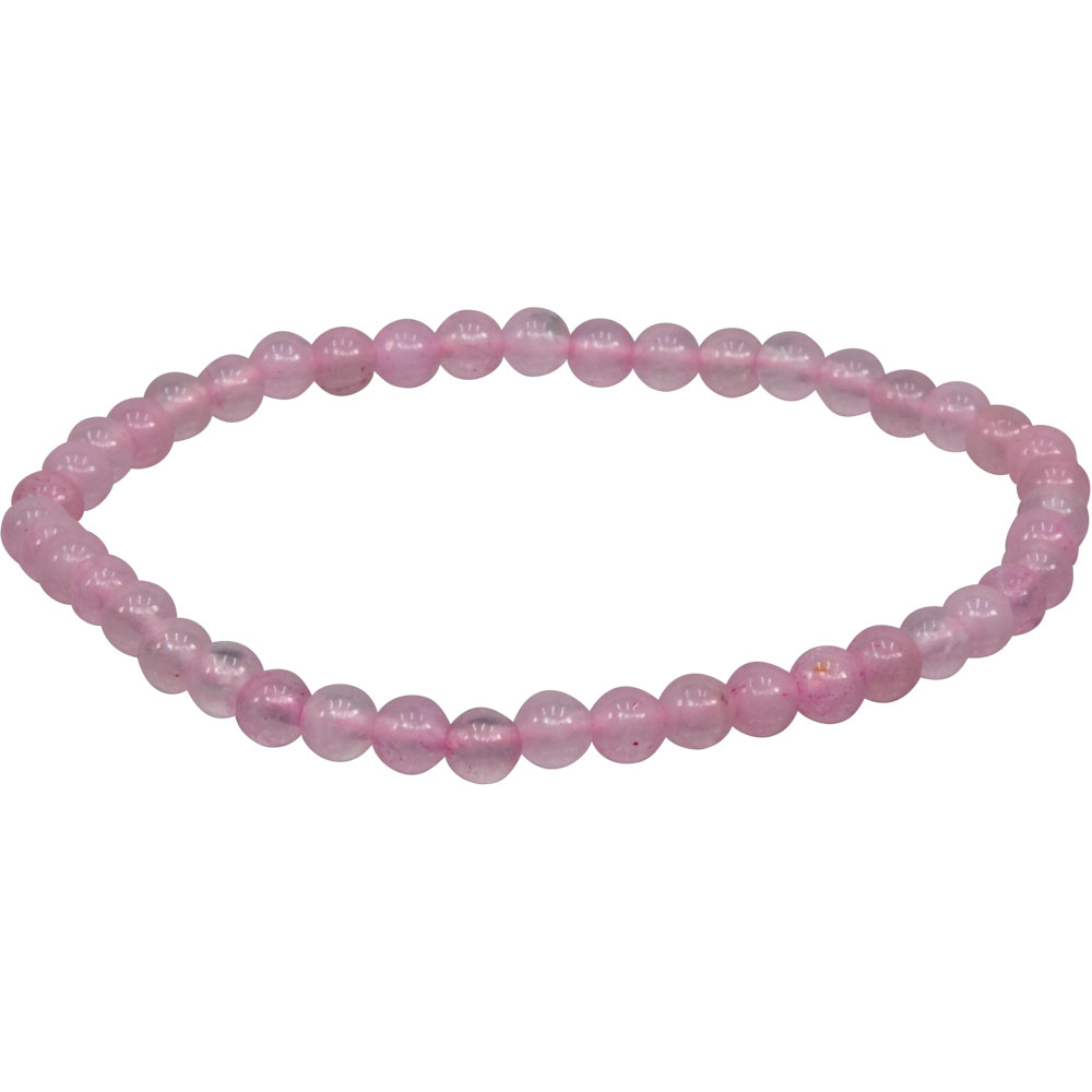 Rose Quartz Elastic Bead Bracelet