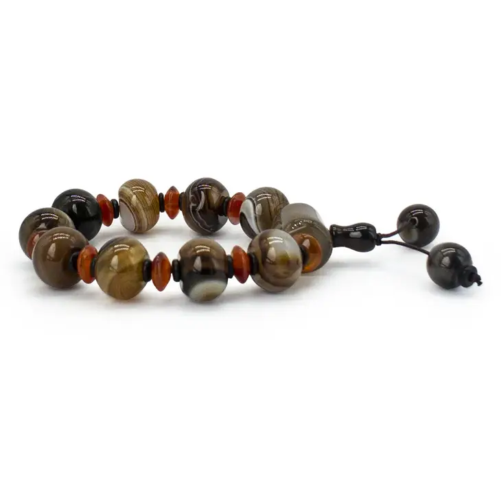 Lace Agate Beads Bracelet - Click Image to Close