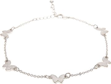 Silver Butterfly Chain Anklet