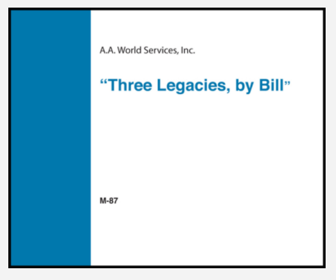 Three Legacies by Bill Audiobook CD
