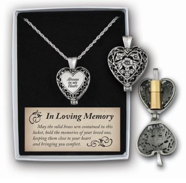 Always in My Heart Locket - SILVER - Click Image to Close