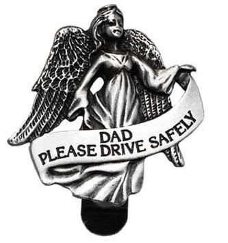 Dad Please Drive Safely Visor Clip