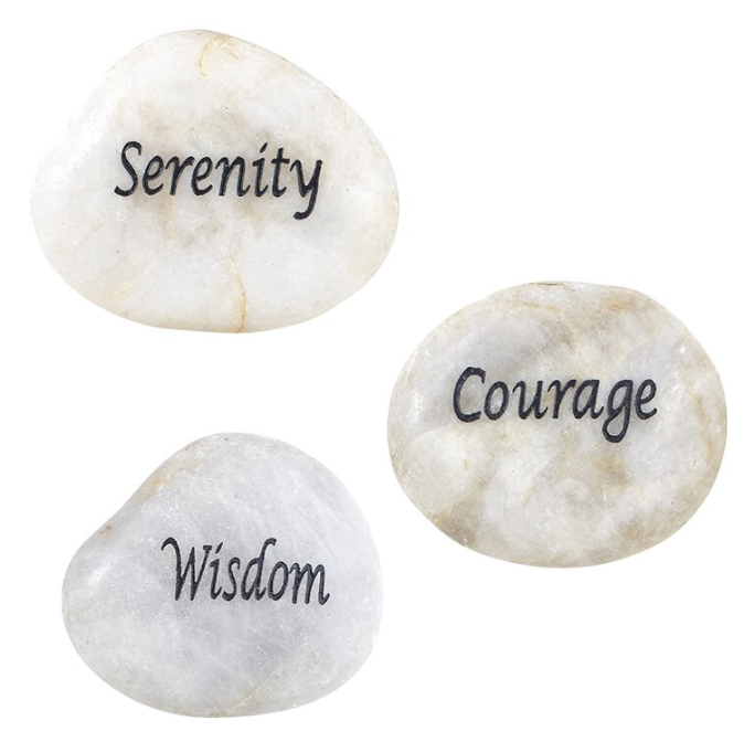 Serenity Courage Wisdom Stones