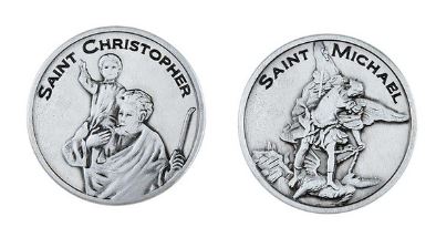 St. Michael and St. Christopher Pocket Coin