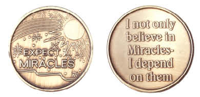 Expect Miracles Bronze Medallions - Click Image to Close