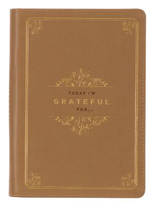 Grateful Faux Leather Classic Journal with Zipper