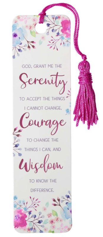 Serenity Prayer Bookmark with Tassel - Click Image to Close