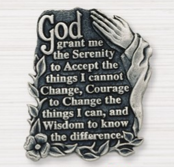 Serenity Prayer/Praying Hands Visor Clip