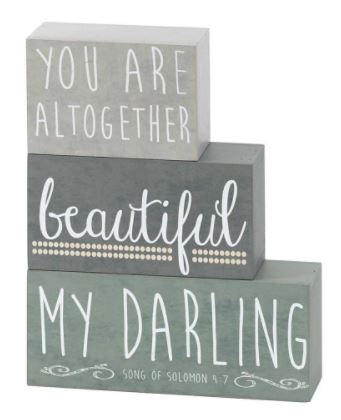 You Are Altogether Beautiful My Darling Tabletop Blocks