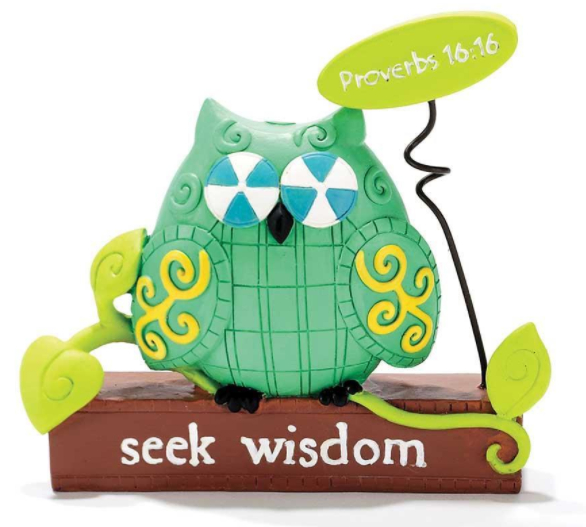 Seek Wisdom Owl Figure