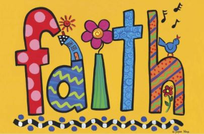 Faith Mylar Auto Decal Sticker - Click Image to Close