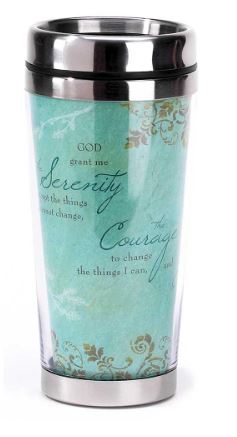 Serenity Prayer Travel Mug (Teal)