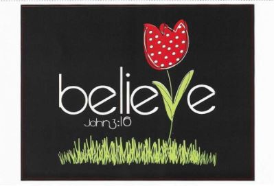Believe John 3:16 Auto Decal Sticker