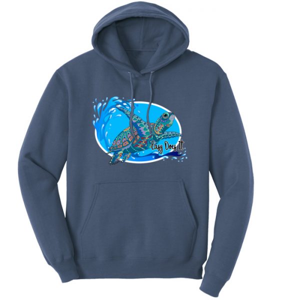 Easy Does It Turtle Hoodie - Click Image to Close