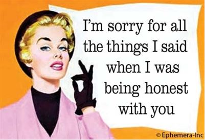 Honesty Apologies Rectangular Magnet