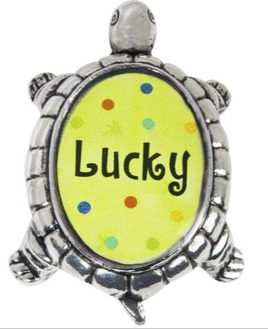 Lucky Turtle Pocket Token - Lucky (Yellow) - Click Image to Close