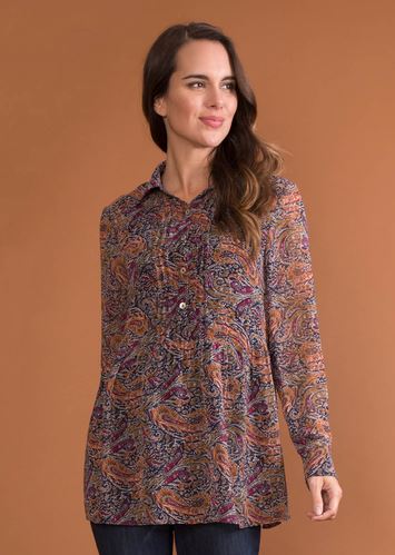 Autumn Paisley Top - SMALL/MED