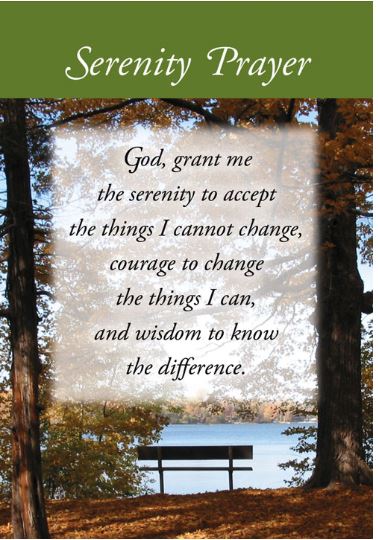 Serenity Prayer Wallet Card