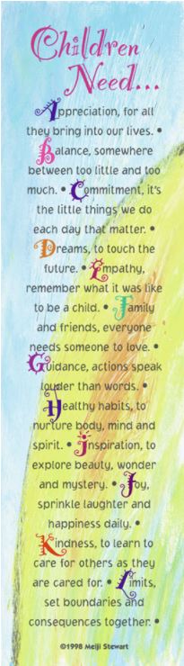 Children Need A-Z Bookmark - Click Image to Close