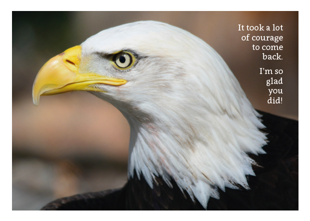 Courage - Eagle Card - Click Image to Close