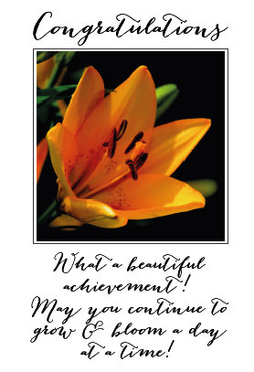 Congratulations - Beautiful Achievement Card
