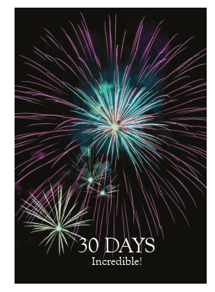 30 Days - Incredible! Card - Click Image to Close