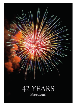Year Card - 42 Freedom! - Click Image to Close