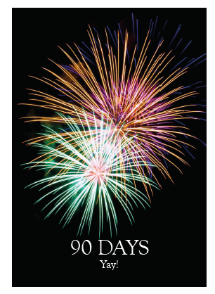 90 Days - Yay! Card