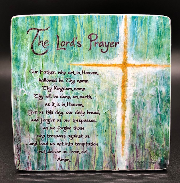 The Lord's Prayer Tabletop Plaque