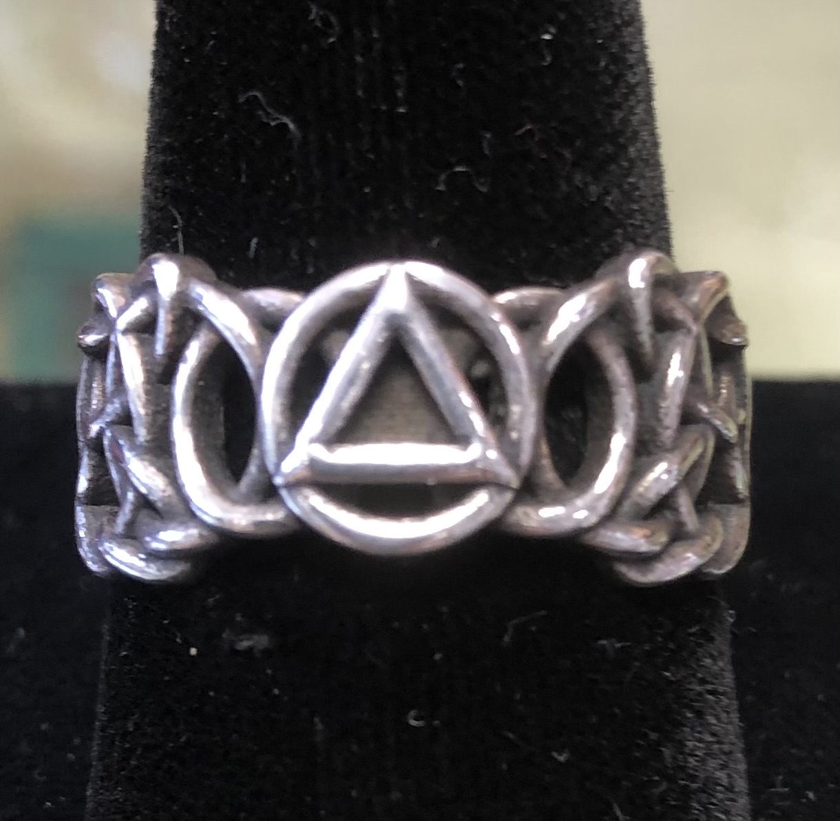 Sterling AA Knot Ring