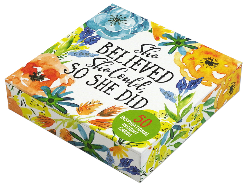 She Believed She Could Inspirational Card Deck