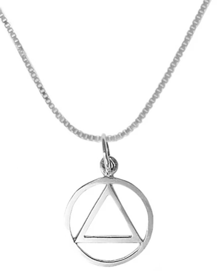 Sterling Silver AA Pendant on Light Box Chain