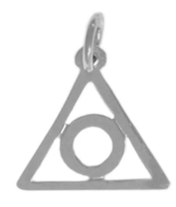 Sterling Silver Pendant, Al Anon Symbol, Medium Size - Click Image to Close
