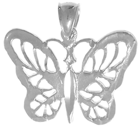 Sterling Silver, Beautiful Butterfly Pendant