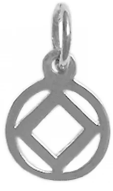 Sterling Silver, NA Symbol Pendant, Small Size